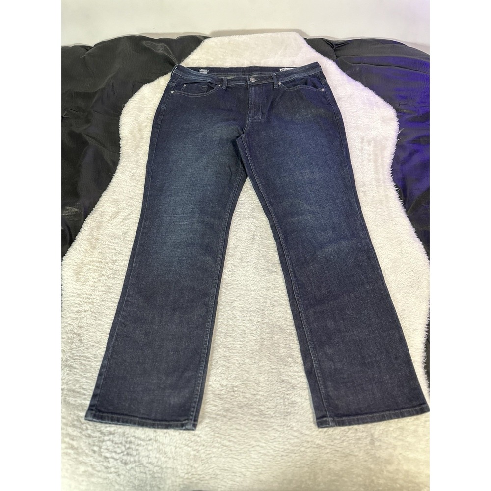 Buffalo David Bitton Jackson‎ X Straight Blue Denim Jeans Size 38x32 Stretch